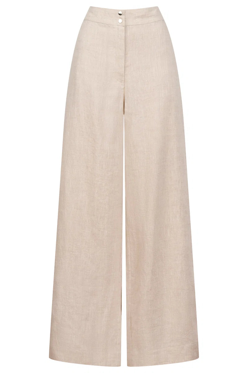 Eb & Ive Maris Splice Pant - Tusk/Black