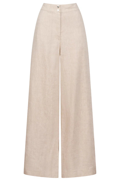 Eb & Ive Maris Splice Pant - Tusk/Black