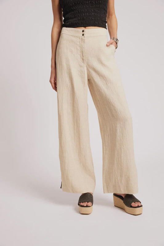 Eb & Ive Maris Splice Pant - Tusk/Black