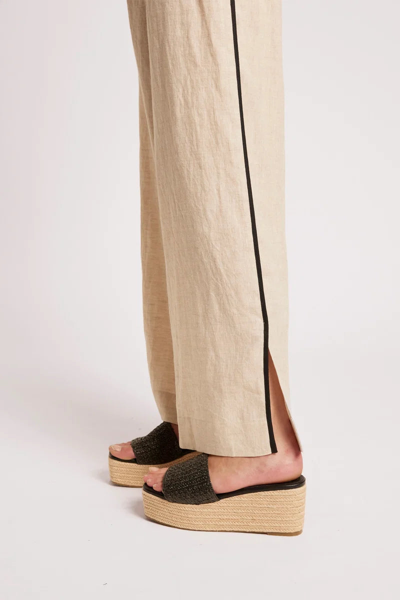 Eb & Ive Maris Splice Pant - Tusk/Black