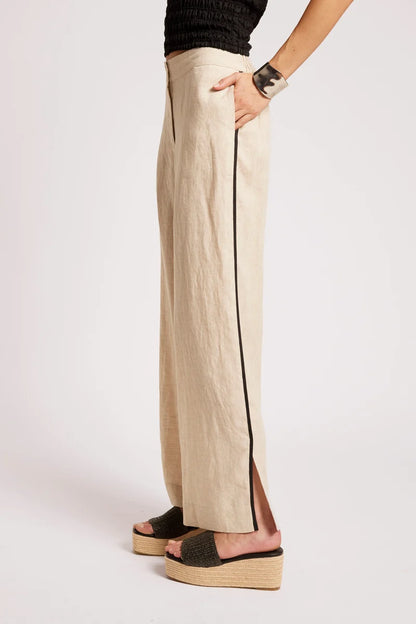 Eb & Ive Maris Splice Pant - Tusk/Black