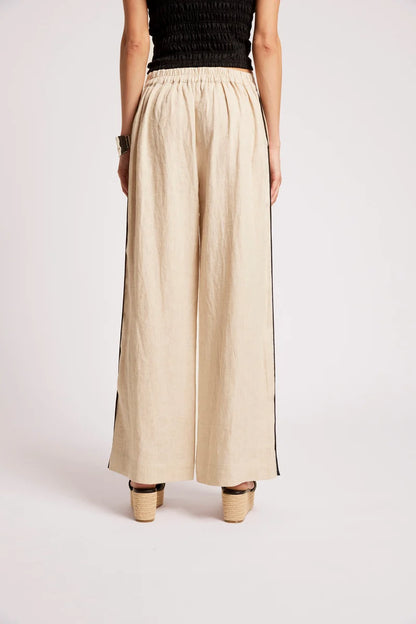 Eb & Ive Maris Splice Pant - Tusk/Black