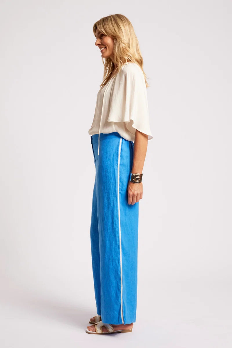 Eb & Ive Maris Splice Pant - Marine/White