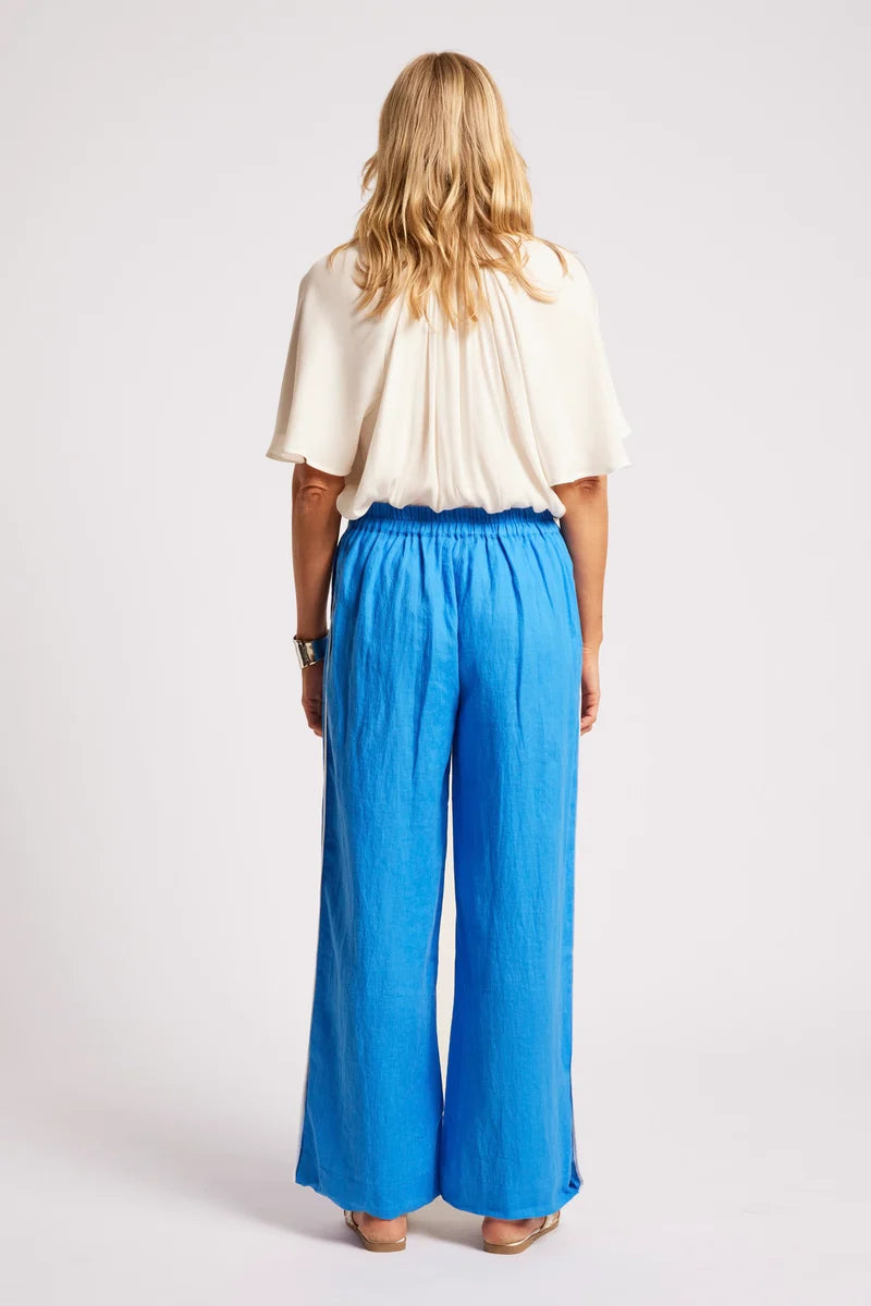 Eb & Ive Maris Splice Pant - Marine/White