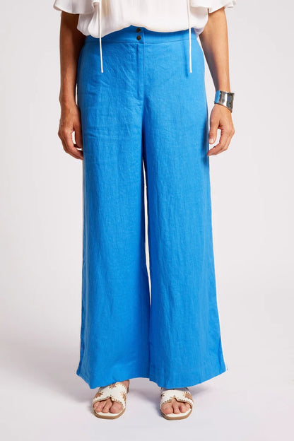 Eb & Ive Maris Splice Pant - Marine/White