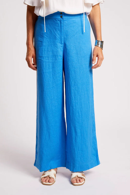 Eb & Ive Maris Splice Pant - Marine/White