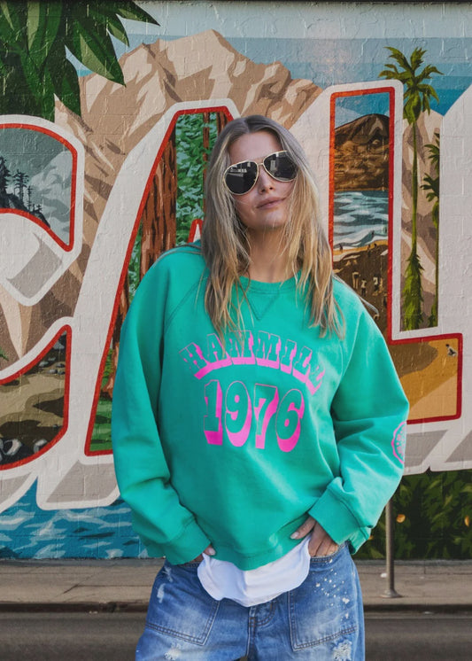 Hammill & Co Graphic Sweat - Green