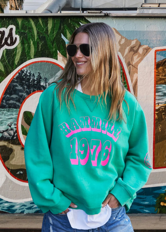 Hammill & Co Graphic Sweat - Green
