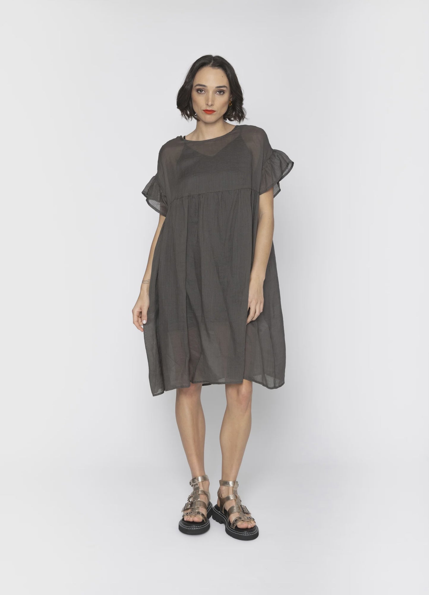 Blacklist Reina Dress - Charcoal