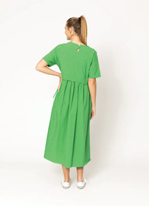 Two by Two Cotton Dress  Green