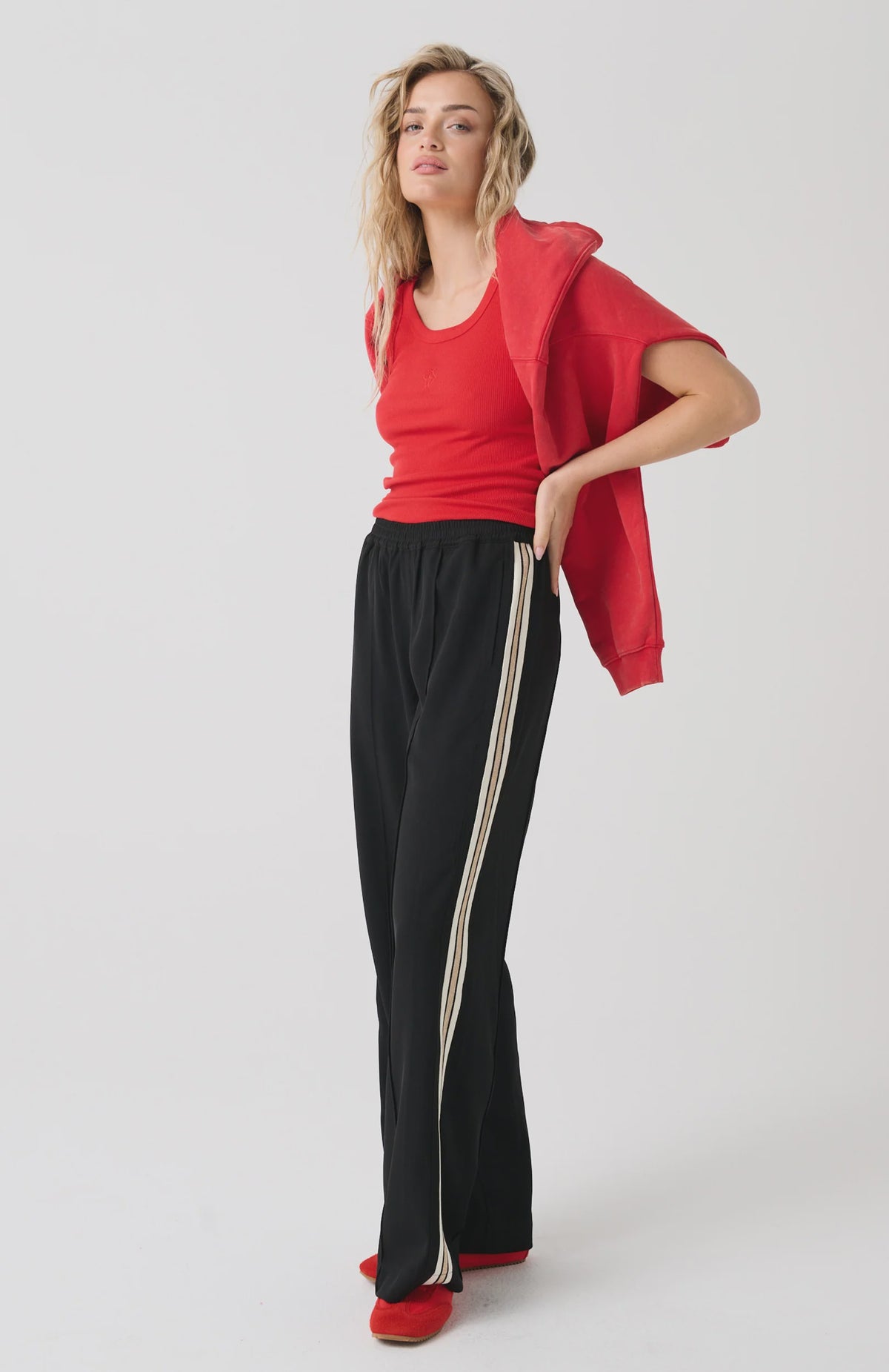 Cartel & Willow Weston Pant - Black/Lurex