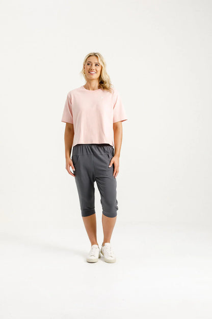 Homelee 3/4 Apartment Pants - Graphite with Blossom X