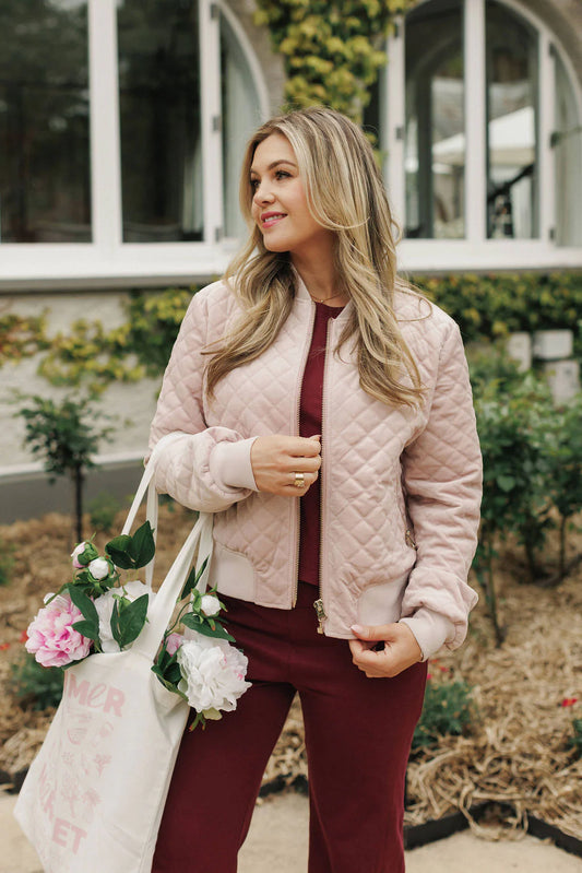 Homelee Wyld Bomber - Quilted Rose