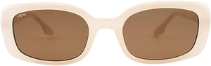 Otra Eyewear Sunglasses - Daisy Frosted Ivory/Brown