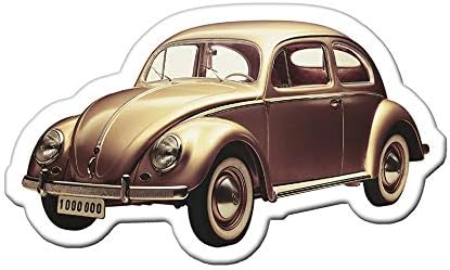 Artisanal VW Bettle Magnet 3 pc Set in Blister Pack - Classic