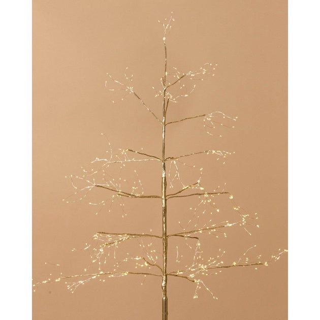 Stellar Haus Champagne Arctic Birch Seed Light Christmas Tree Large  - 210cm