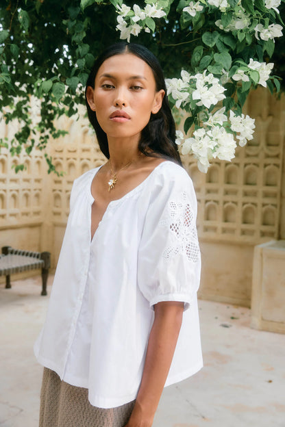 Isle of Mine Nilsa Button Top - Lotus