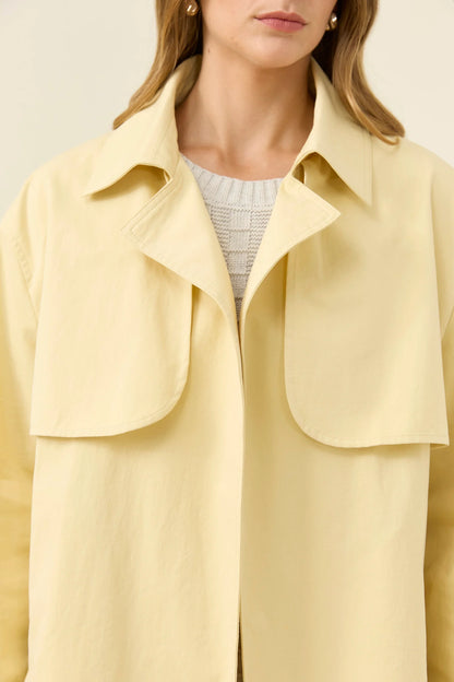Isle of Mine Farida Cropped Trench - Butter