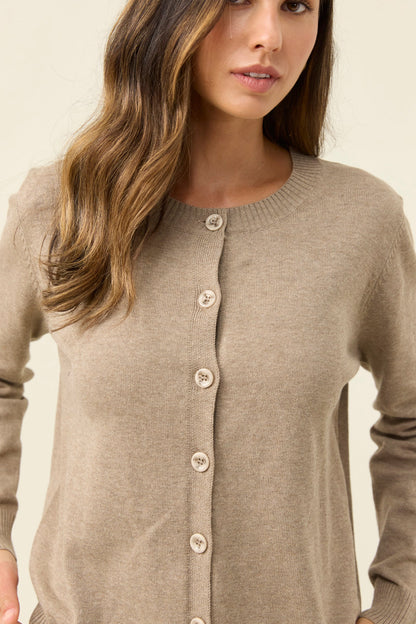 Isle of Mine Darby Cardigan - Stone