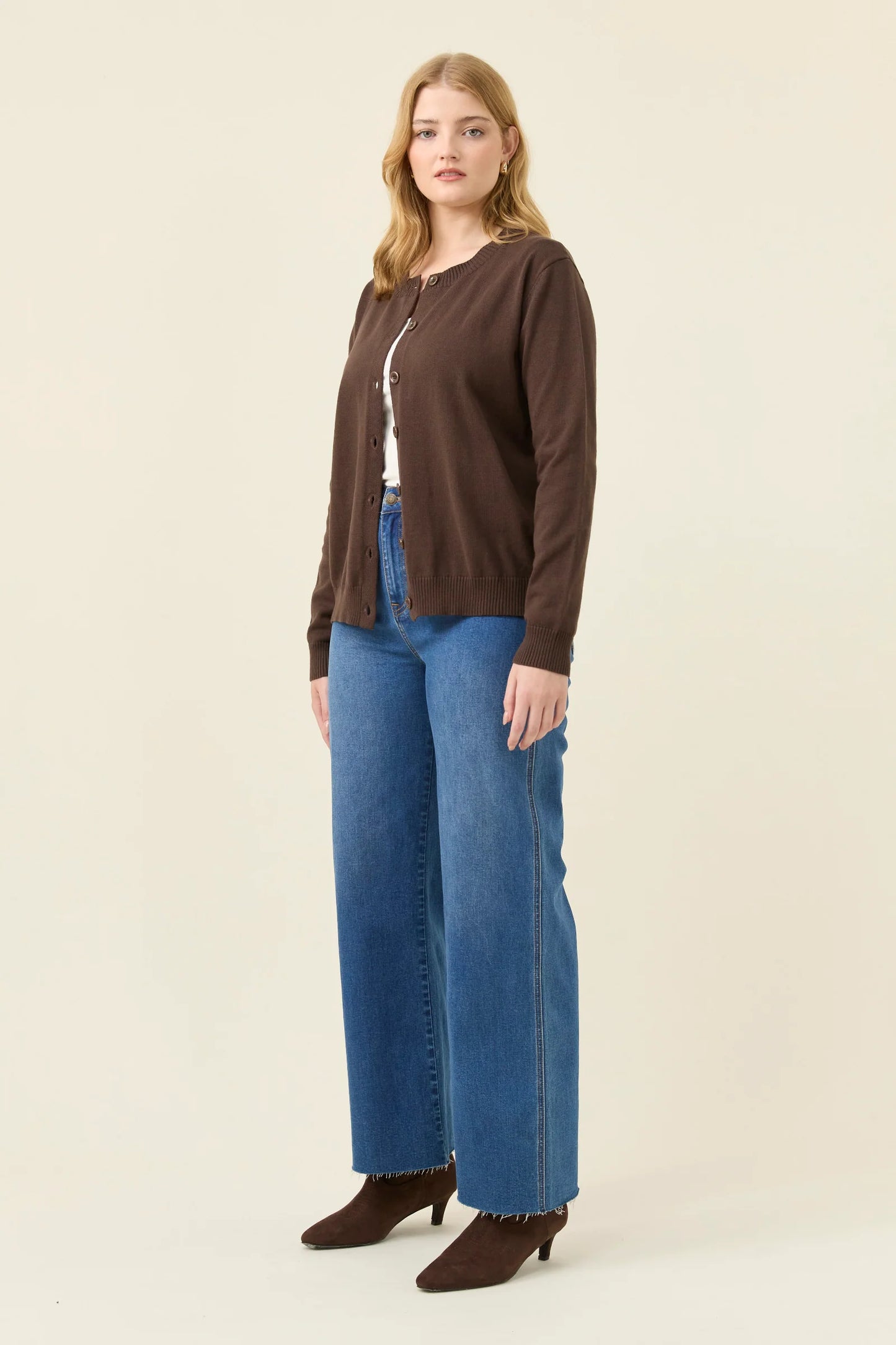 Isle of Mine Darby Cardigan - Chocolate