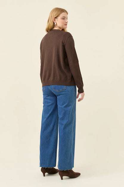 Isle of Mine Darby Cardigan - Chocolate