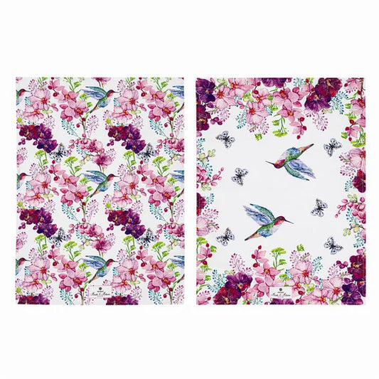 Ashdene 2pk Kitchen Towel - Birds & Blooms