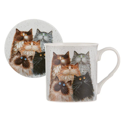 Ashdene Kim's Cats Mug & Coaster