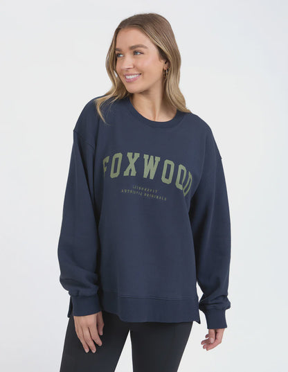 Foxwood Interval Crew - Navy with Khaki