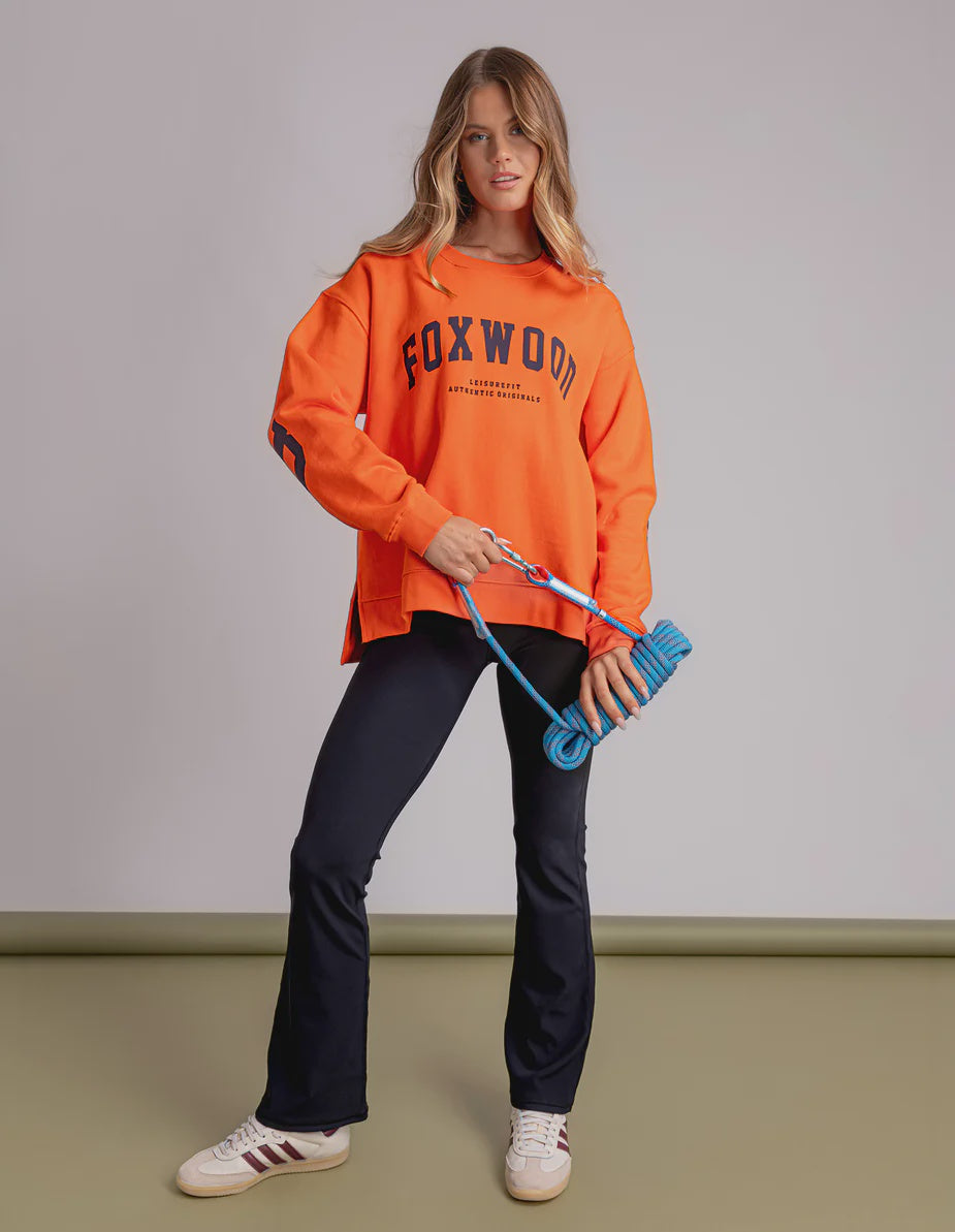 Foxwood Interval Crew - Orange with Navy