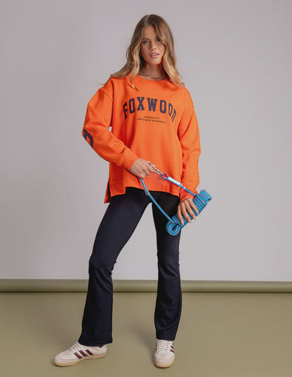 Foxwood Interval Crew - Orange with Navy