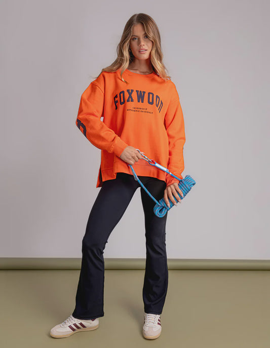 Foxwood Interval Crew - Orange with Navy