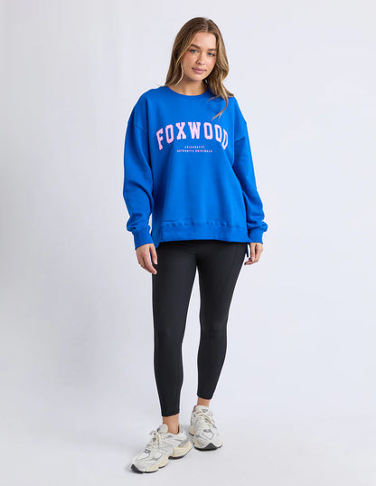 Foxwood Interval Crew - Cobalt/Neon Pink