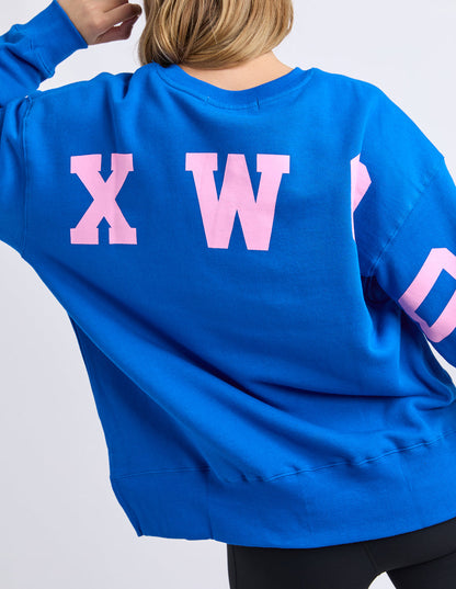 Foxwood Interval Crew - Cobalt/Neon Pink
