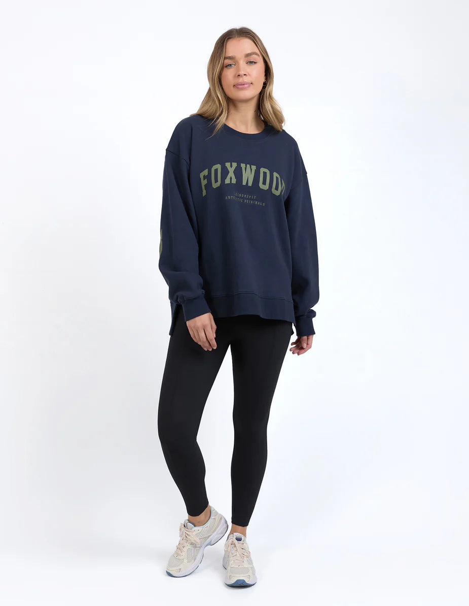 Foxwood Interval Crew - Navy with Khaki
