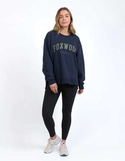 Foxwood Interval Crew - Navy with Khaki
