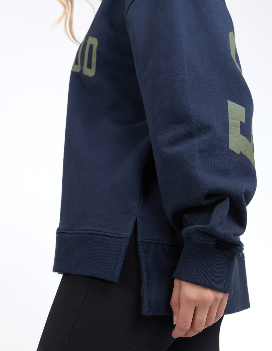 Foxwood Interval Crew - Navy with Khaki