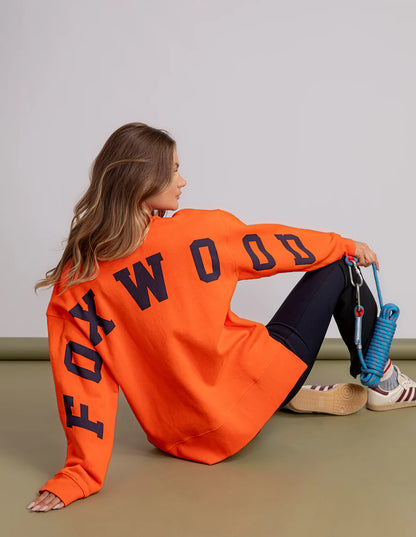 Foxwood Interval Crew - Orange with Navy