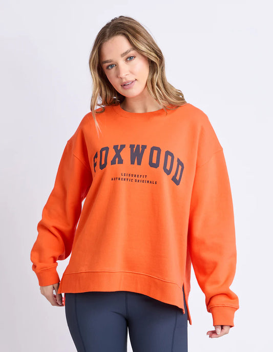 Foxwood Interval Crew - Orange with Navy