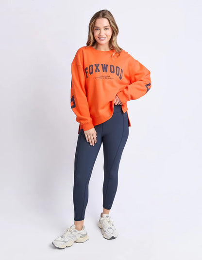 Foxwood Interval Crew - Orange with Navy