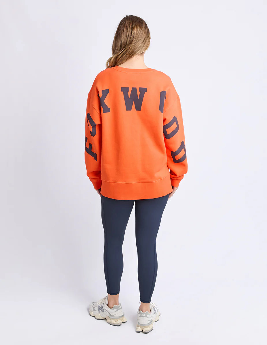 Foxwood Interval Crew - Orange with Navy