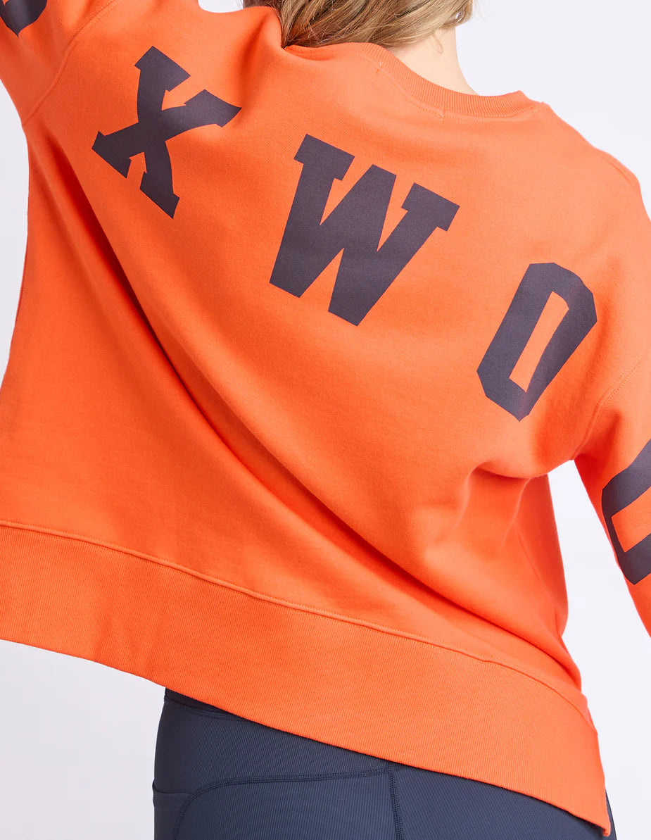 Foxwood Interval Crew - Orange with Navy