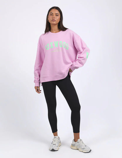 Foxwood Interval Crew - Pink with Green