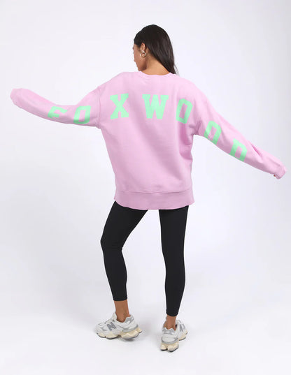 Foxwood Interval Crew - Pink with Green