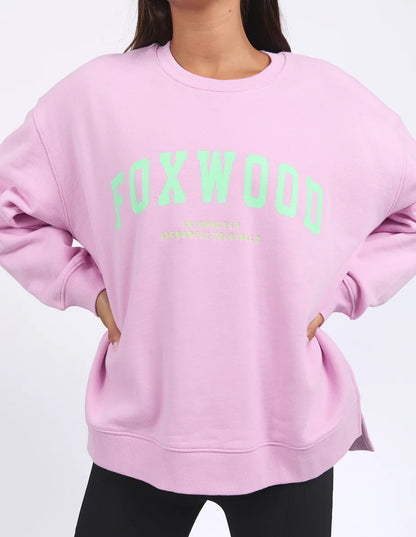 Foxwood Interval Crew - Pink with Green