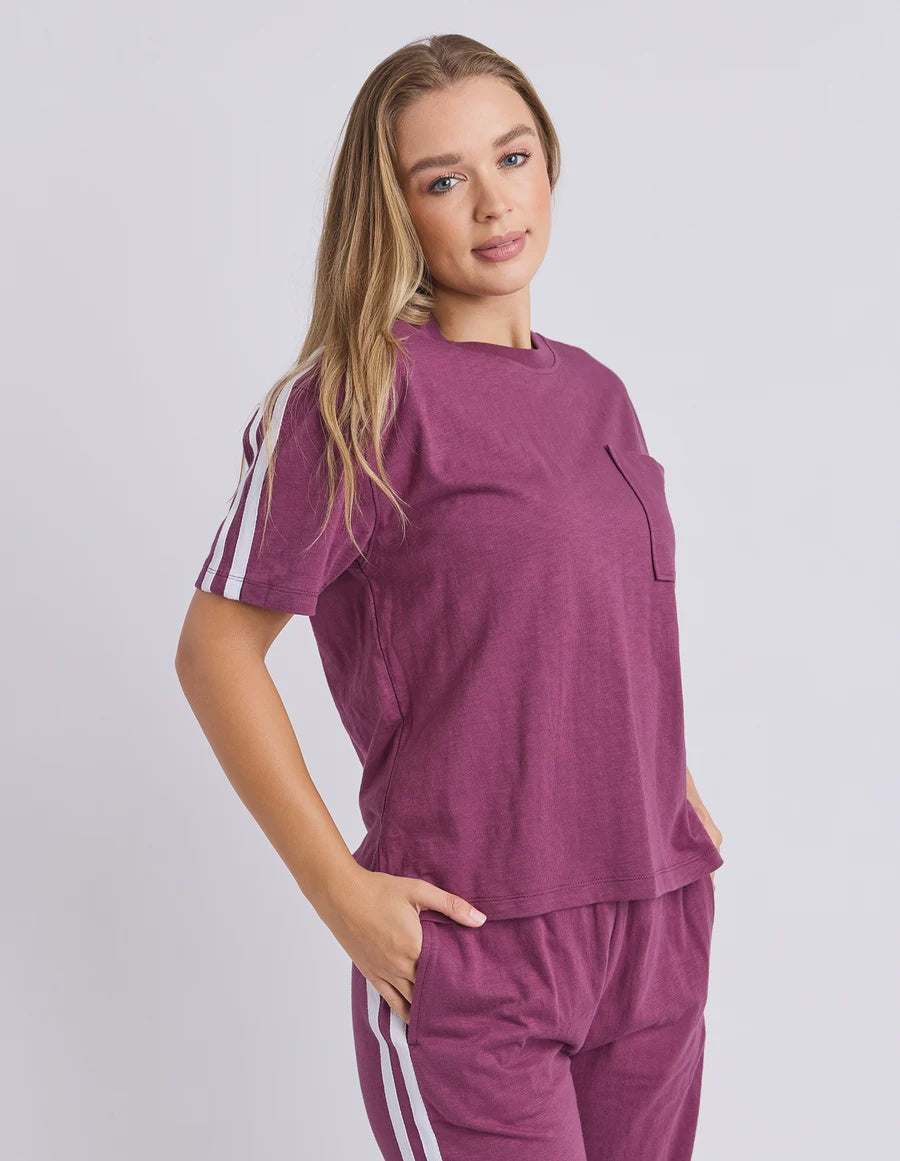 Foxwood Power Tee - Plum