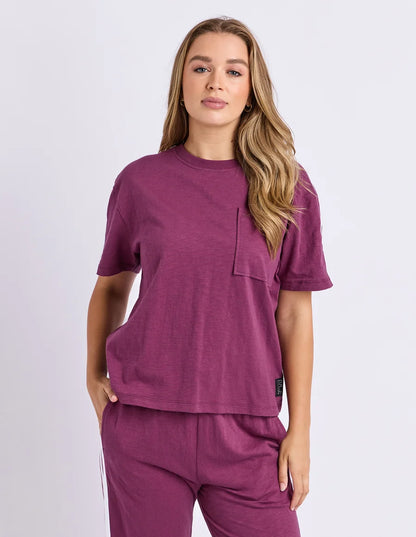 Foxwood Power Tee - Plum