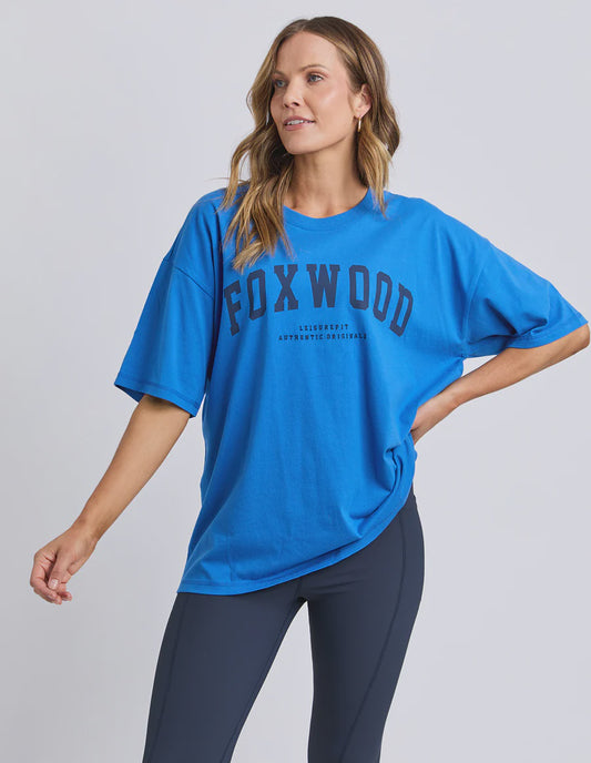Foxwood Interval Tee -  Blue with Navy