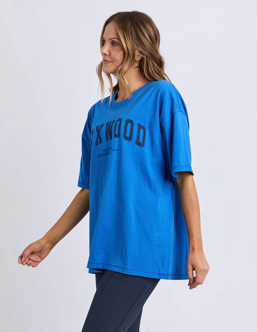 Foxwood Interval Tee -  Blue with Navy