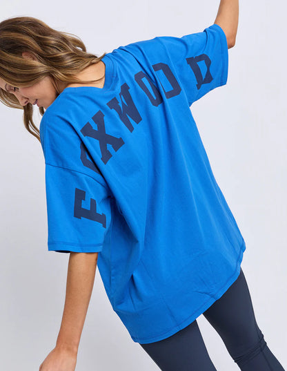 Foxwood Interval Tee -  Blue with Navy
