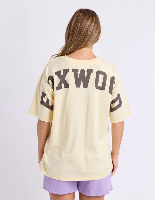 Foxwood Interval Tee - Butter Cream/Chocolate